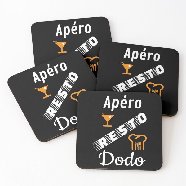Item preview, aperitif resto dodo humor black background navy funny fun funny designed and sold by sex-sansbol.