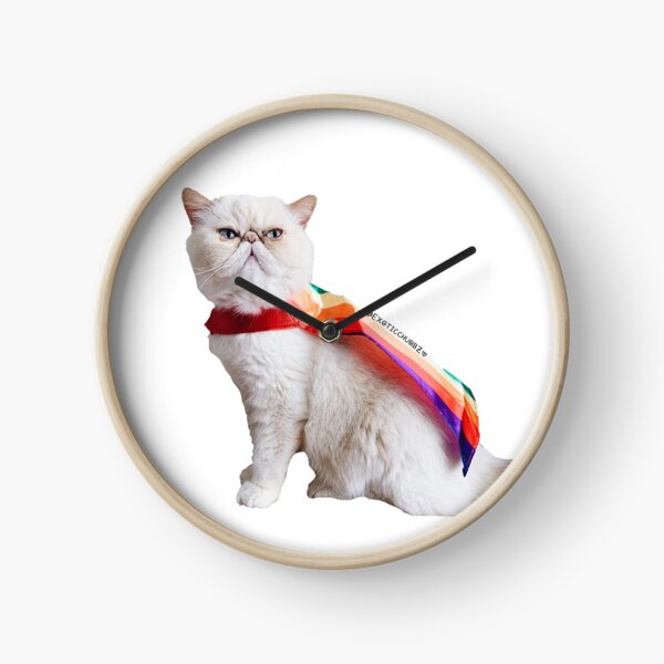 Pride cat (Exoticchubbz) Clock