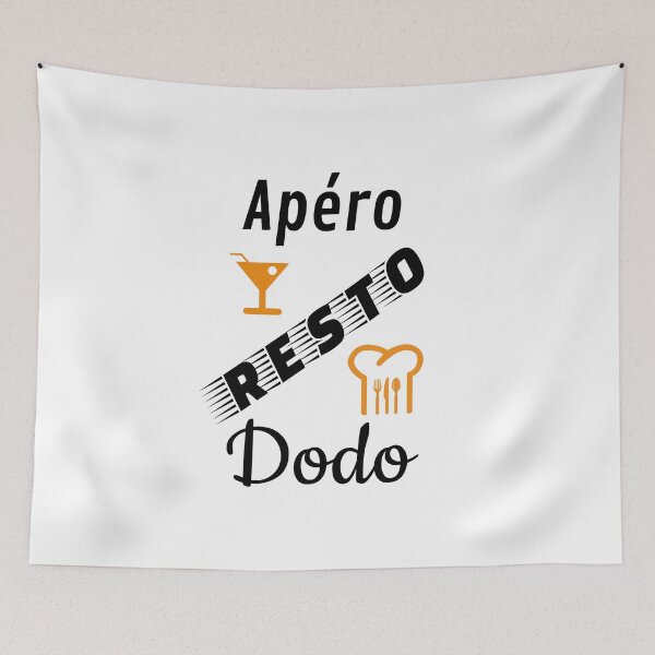 Item preview, aperitif resto sleep humor white background funny fun funny designed and sold by sex-sansbol.