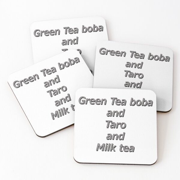 Item preview, Green tea boba and taro and milk designed and sold by TBShali.