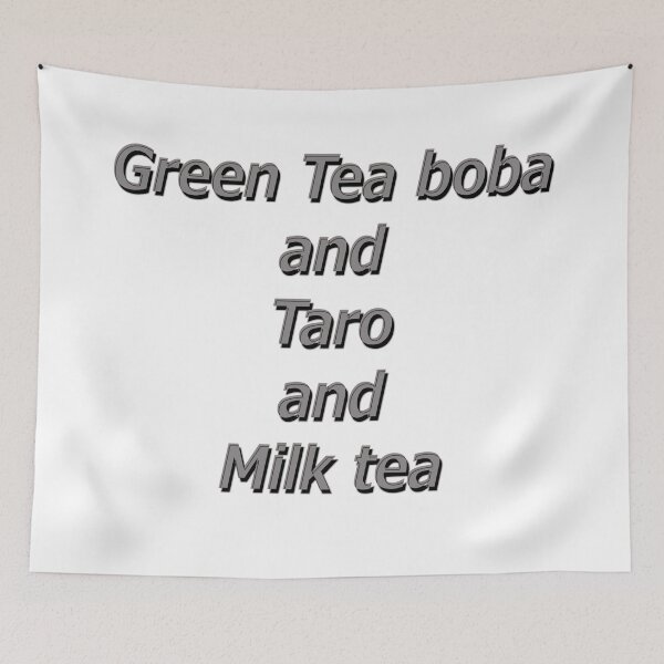 Item preview, Green tea boba and taro and milk designed and sold by TBShali.