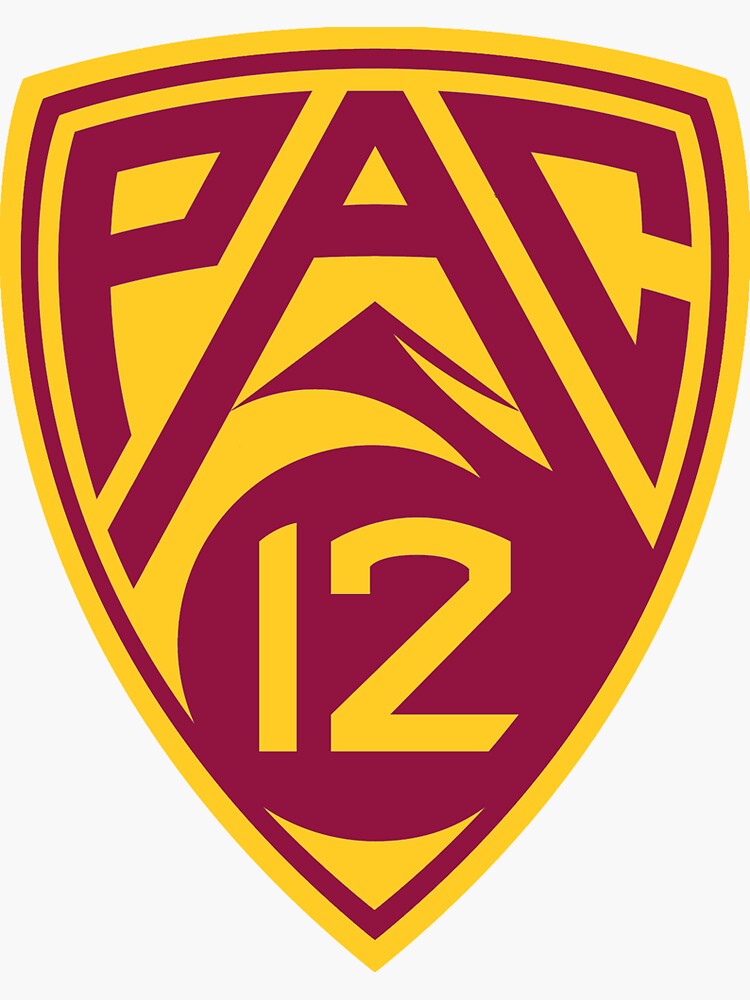 Pac 12 Logo Asu Colors Sticker By Samanthaedelman Redbubble