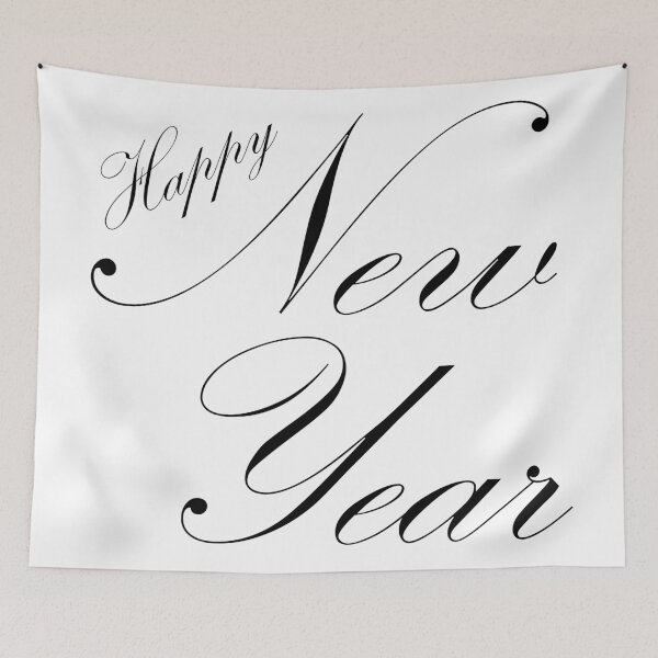 Item preview, Happy New Year 2 (Black) designed and sold by Julia2Julia.