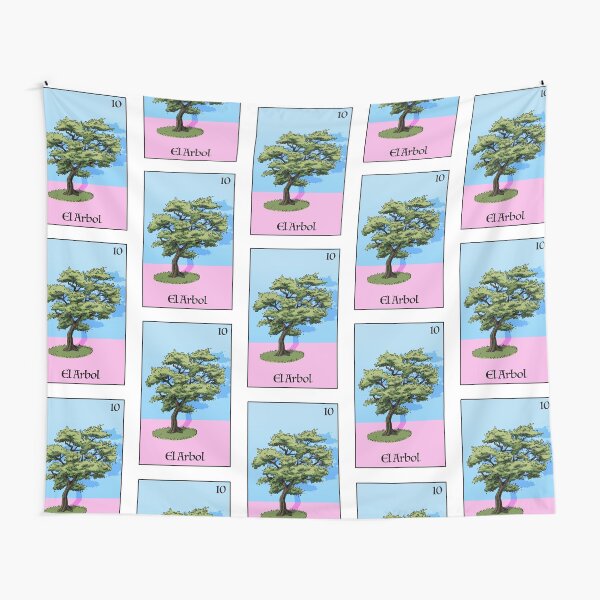 El Árbol lotería mexicana Tela decorativa