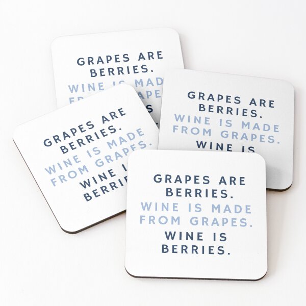 Item preview, Funny Wine Logic - Wine Is Berries designed and sold by FishWorldwide.