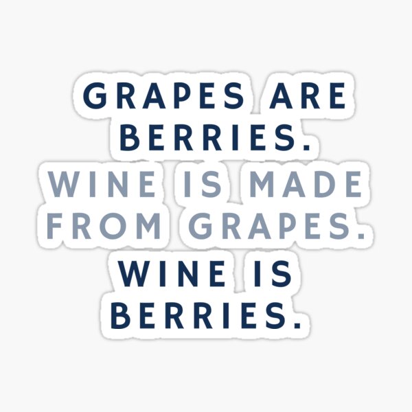 Artikel-Vorschau von Lustige Weinlogik - Wein ist Beeren, designt und verkauft von FishWorldwide.