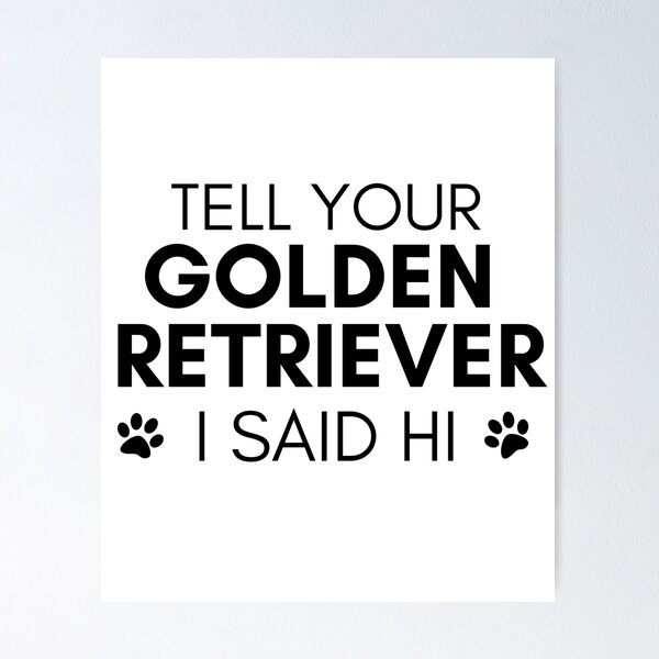 Artikelvorschau, Golden Retriever lustiger Cartoon Golden Retriever entworfen und verkauft von OneTimeEngineer.