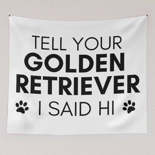 Artikelvorschau, Golden Retriever lustiger Cartoon Golden Retriever entworfen und verkauft von OneTimeEngineer.