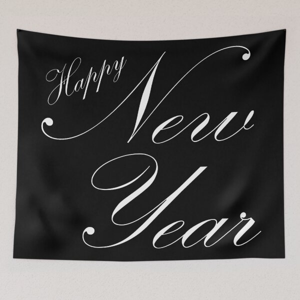 Item preview, Happy New Year 2 (white) designed and sold by Julia2Julia.