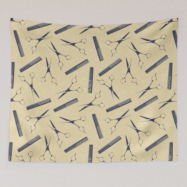 Item preview, Haircut Seamless Pattern designed and sold by fotollissimo.