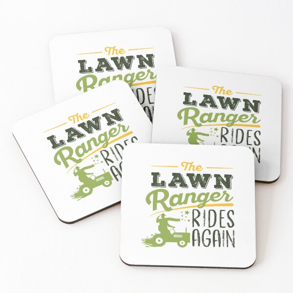 Item preview, The Lawn Ranger Rides Again- Funny Garden Tractor Lover and Lawn Mower Pun designed and sold by Scratches Tees.