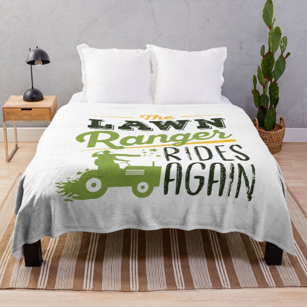 Item preview, The Lawn Ranger Rides Again- Funny Garden Tractor Lover and Lawn Mower Pun designed and sold by Scratches Tees.