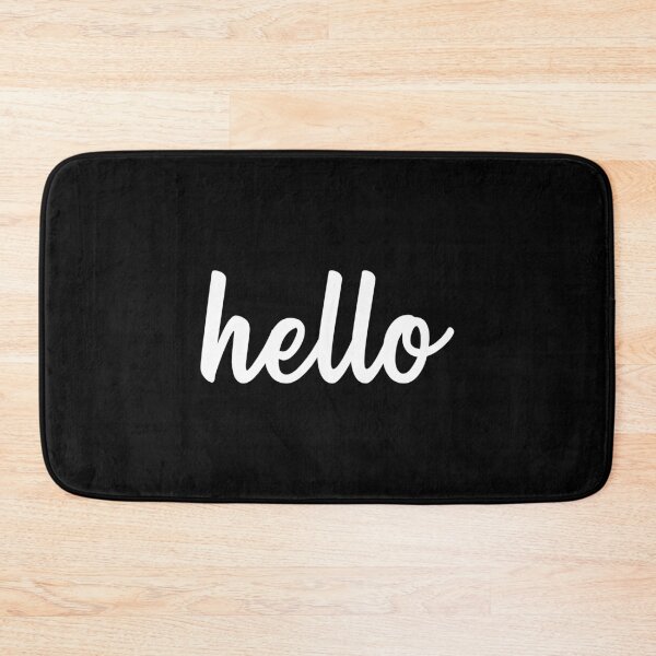 Item preview, Hello Typography (White) designed and sold by quoteedesigns.