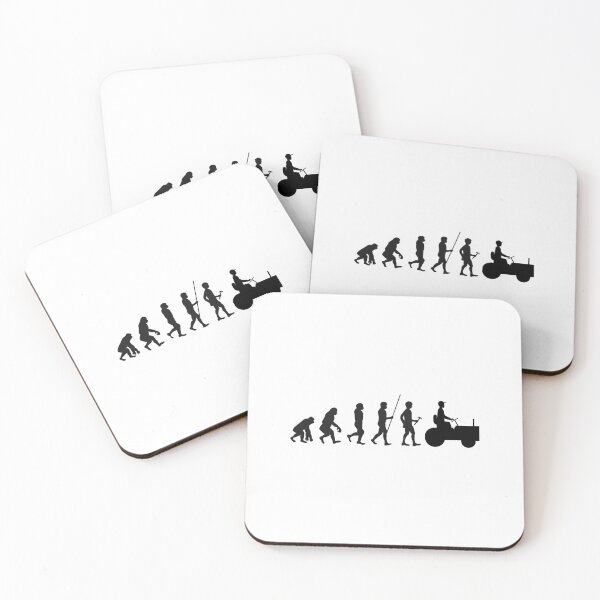 Item preview, Garden Tractor Human Evolution Funny Lawn Mowing Silhouette designed and sold by Scratches Tees.