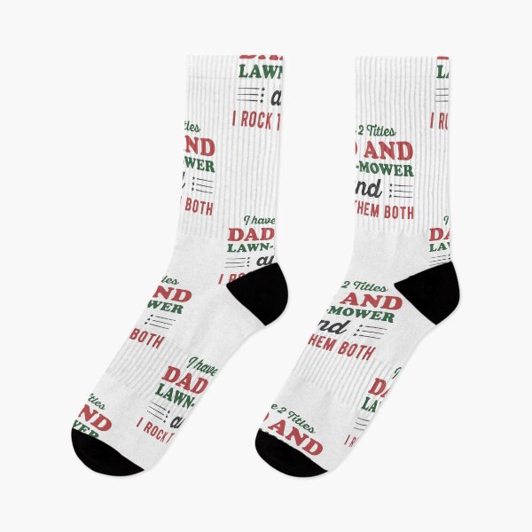 Item preview, I have 2 Titles Dad and Lawn-Mower and I Rock Them Both - Funny Father Day Garden Tractor Lover Sayings designed and sold by Scratches Tees.