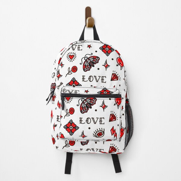 Item preview, Valentines Day in old school style seamless pattern. Vector illustration. Design For Valentines Day designed and sold by Dustick.