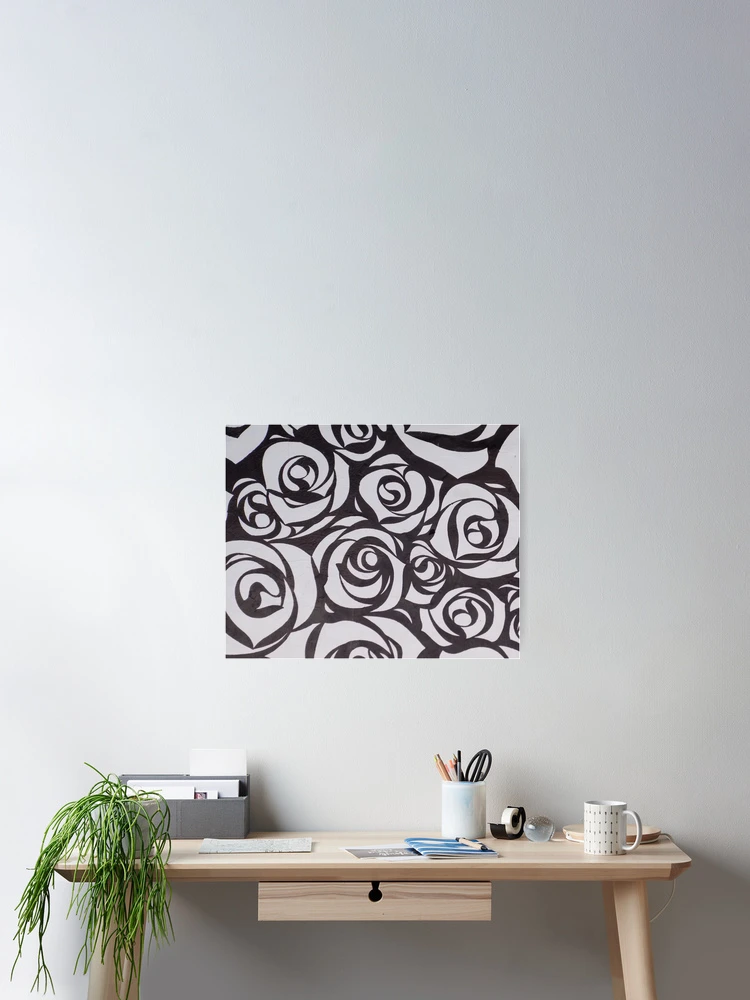 Thumbnail 2 von 3, Poster, Negative Rosen designt und verkauft von PatternPalace.