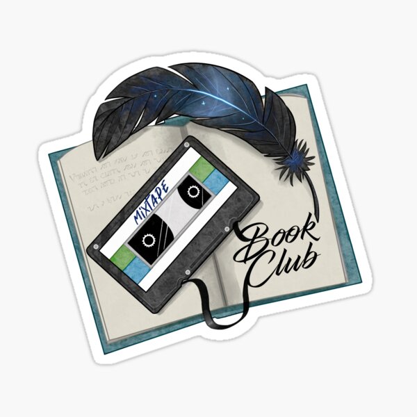 Mixtape Book Club Podcast Logo Sticker