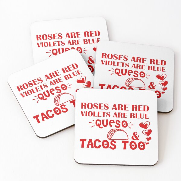 Item preview, Roses Are Red Violets Are Blue I Love Queso & Tacos Too - Funny Valentine Shirt For Taco Lover Funny Taco  Valentine Gifts designed and sold by 0umStore.