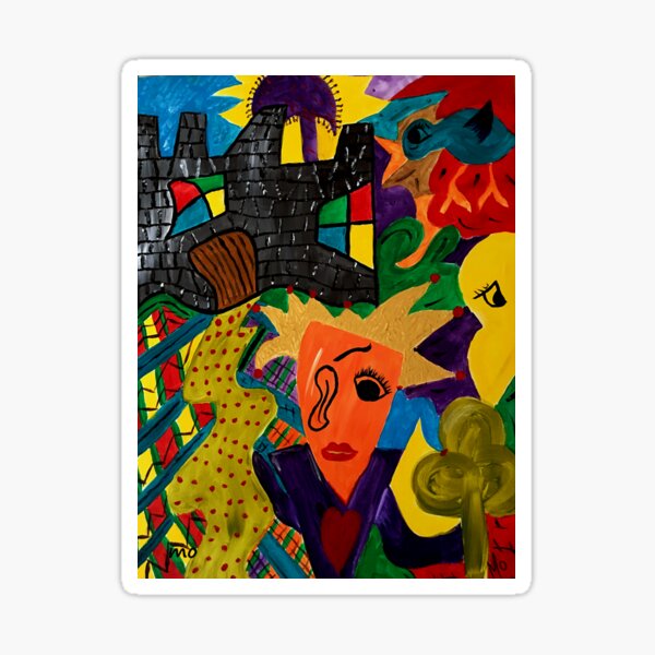 Item preview, Castle Abstract 1999 designed and sold by Maureen Zaharie.