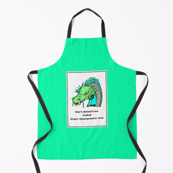 Item preview, Do not disturb me I failed anger management test are words in black under the head of a dragon  designed and sold by AnnaBBS.
