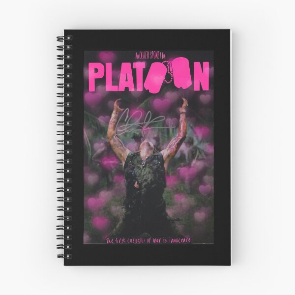 Item preview, pink heart platoon movie poster designed and sold by gruzinkerbelle.