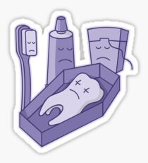 Tooth funeral Sticker