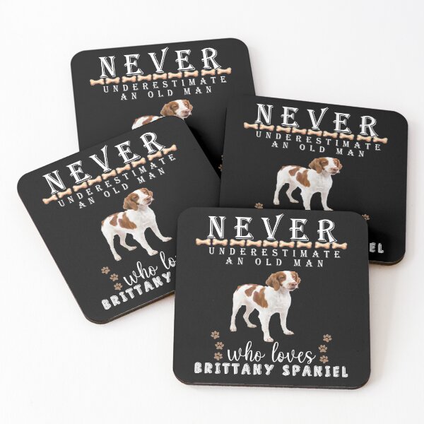 Item preview, Never underestimate an old man who loves Brittany Spaniel designed and sold by . JustBeUnique ..