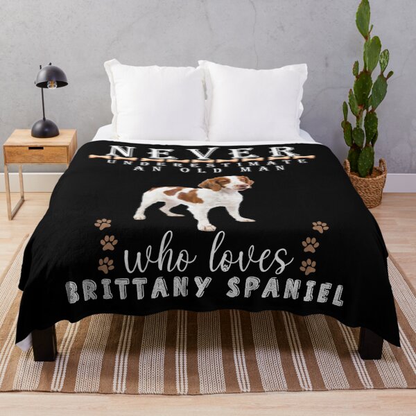 Item preview, Never underestimate an old man who loves Brittany Spaniel designed and sold by . JustBeUnique ..