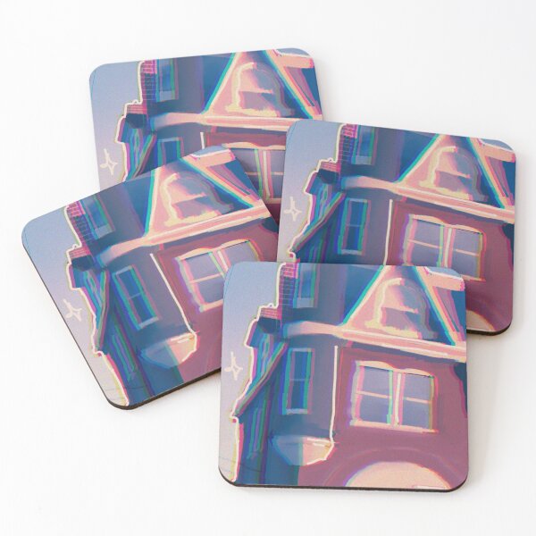 Item preview, dreamlike house painting  designed and sold by dandelion-draws.