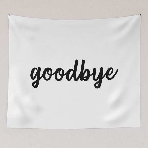 Item preview, Goodbye Typography  designed and sold by quoteedesigns.
