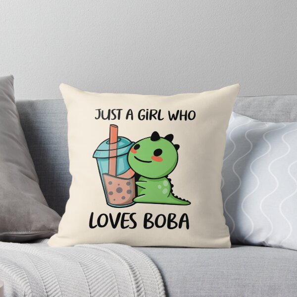 Item preview, Just A Girl Who Loves Boba T-rex Bubble Tea designed and sold by OnepixArt.
