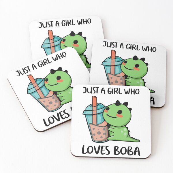 Item preview, Just A Girl Who Loves Boba T-rex Bubble Tea designed and sold by OnepixArt.
