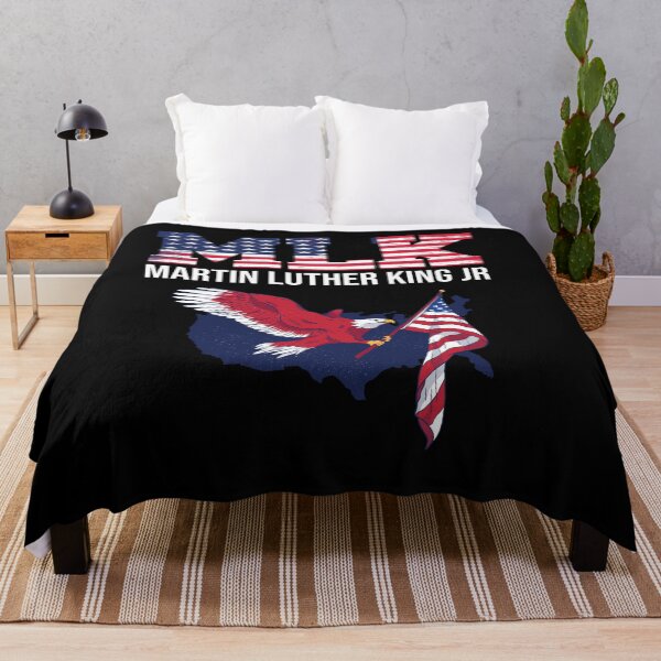 Item preview, Martin Luther King jr Day Funny MLK vintage freedom Eagle With American Flag Usa Map designed and sold by WhiteTears.