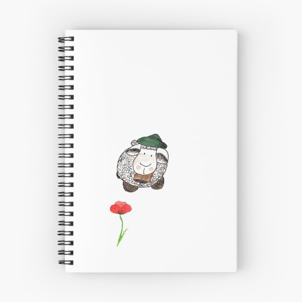 Item preview, Sheep looking at a poppy designed and sold by Cacatuart.