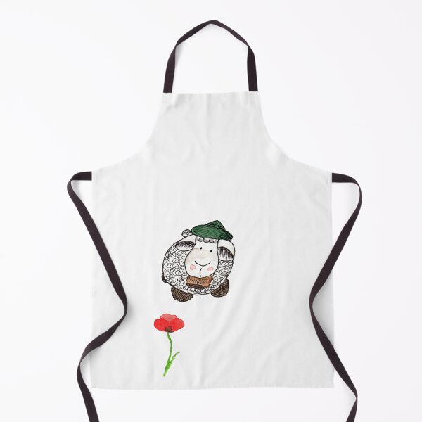 Item preview, Sheep looking at a poppy designed and sold by Cacatuart.