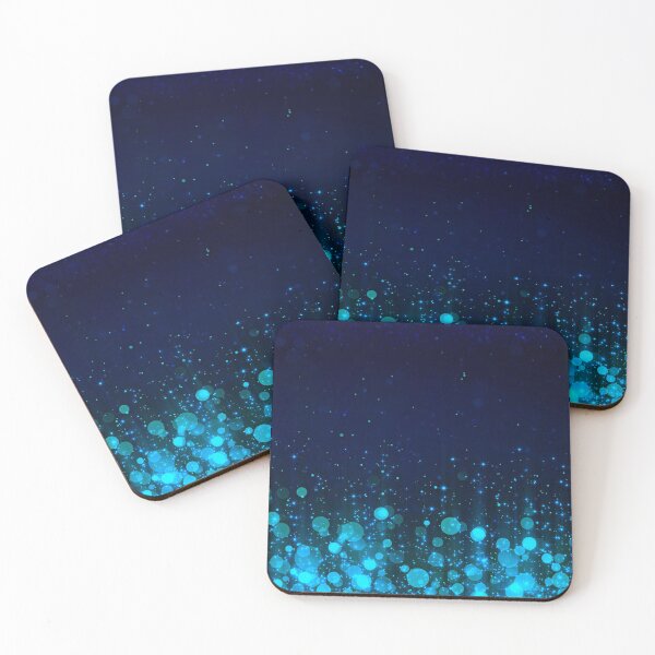 Item preview, Abstract blue night lights designed and sold by fowons.