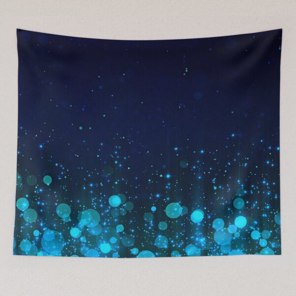 Item preview, Abstract blue night lights designed and sold by fowons.