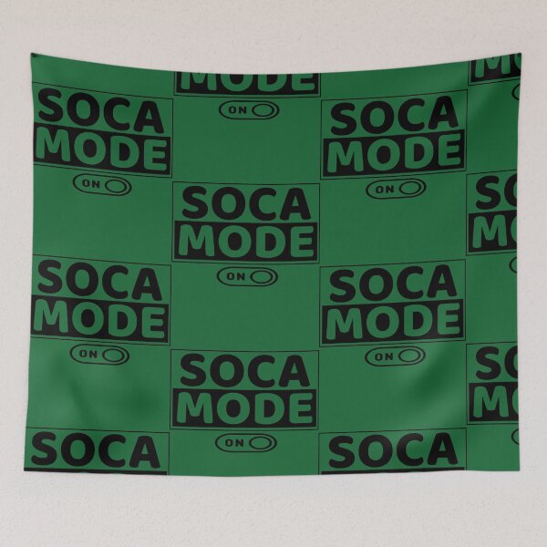 Item preview, Soca Mode On - Main Brand Design in Black and White - Soca Mode designed and sold by Soca-Mode.