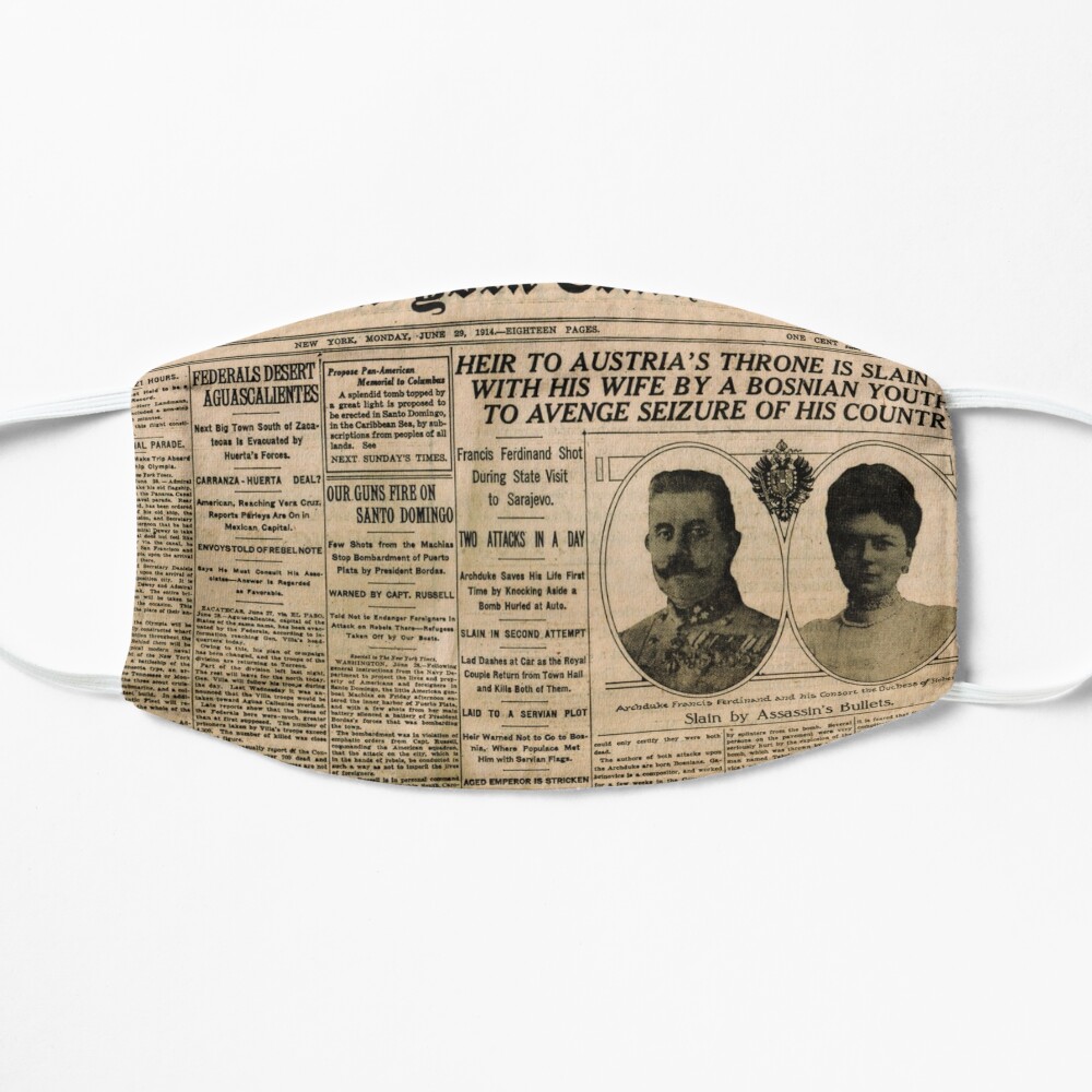 Old Newspaper, ur,mask_flatlay_front,product,1000x1000