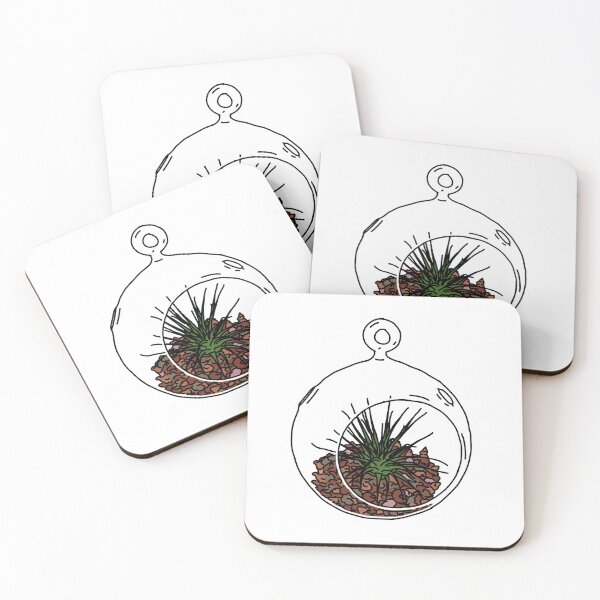 Item preview, Air Plant In Glass Line Art designed and sold by LovableLines.