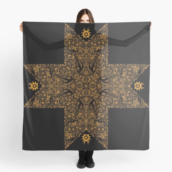 Croix doré Foulard