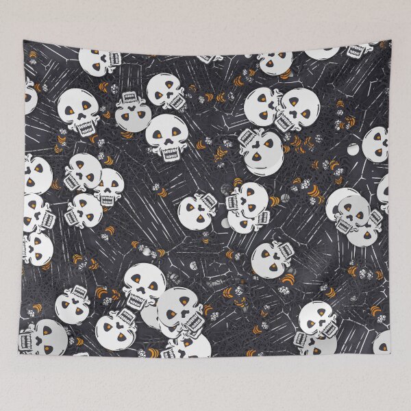 Item preview, Skull Coffin Spider Halloween Pattern designed and sold by quarantineshop.