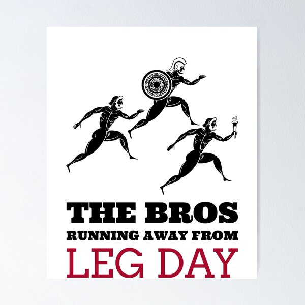 Item preview, The Bros Running Away From Leg Day designed and sold by Clothing-Guru.