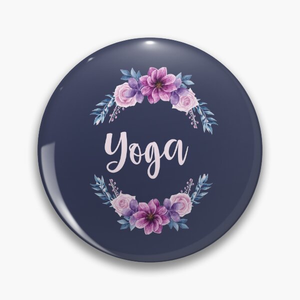 Item preview, Yoga with Flower Pattern designed and sold by vivaorganic.