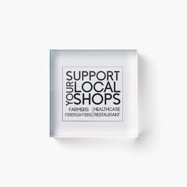 Item preview,  Support your Local Shops, Farmers, Firefighters, Healthcare, restaurants, Hard Work Never Hurt Anyone Snoopy designed and sold by HananDesign13.