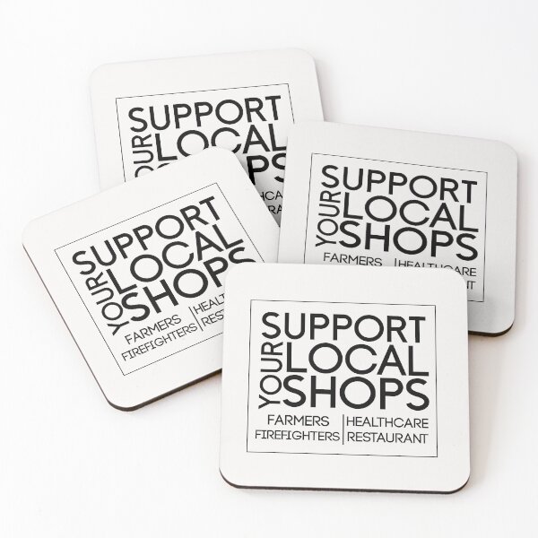 Item preview,  Support your Local Shops, Farmers, Firefighters, Healthcare, restaurants, Hard Work Never Hurt Anyone Snoopy designed and sold by HananDesign13.