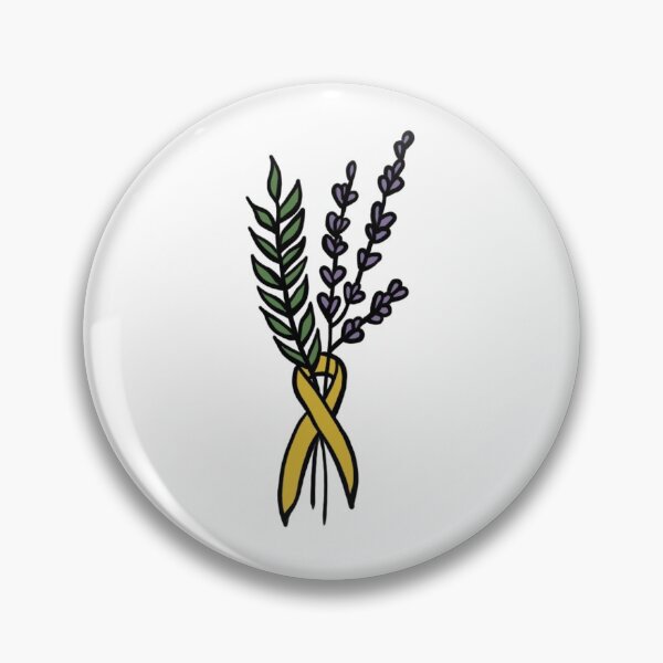 Item preview, Childhood Cancer/ Sarcoma Floral Ribbon  designed and sold by Katie Histing.