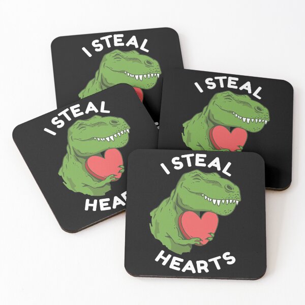Item preview, I Steal Hearts Valentine Dinosaur Love designed and sold by OnepixArt.