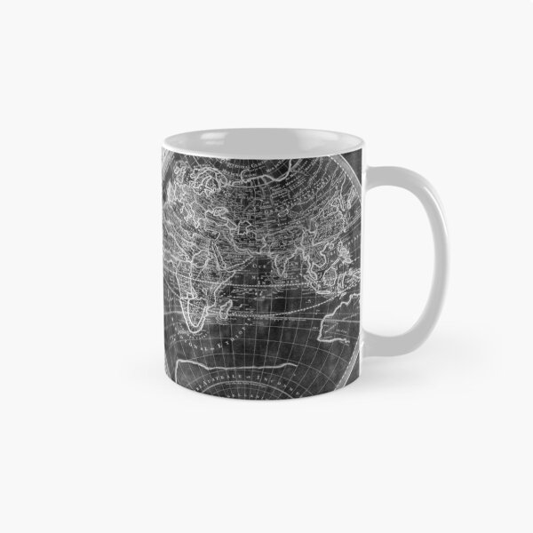 Item preview, World Map (1691) Black & White designed and sold by BravuraMedia.